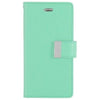 Goospery Generic Accessories Mint Goospery Rich Diary Book Case for iPhone 14