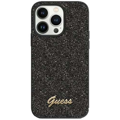 Guess Original Accessories Black Guess Glitter Flakes Case for iPhone 14 Plus